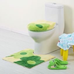 凱詩風尚 花兒朵朵腈綸馬桶三件套 藍色